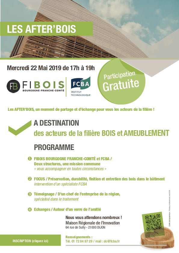 Invitation pour l'èvenement AFTER'Bois de Dijon
